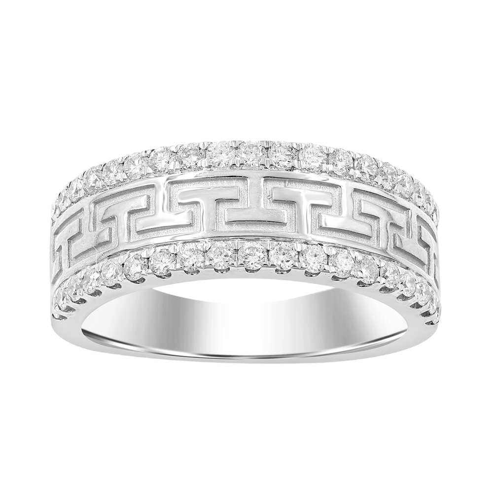 Men's Greek Style Diamond Ring