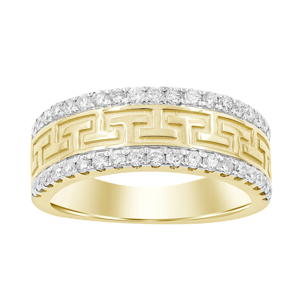 Men's Greek Style Diamond Ring