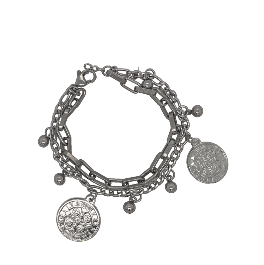 Gypsy Coin Stainless Steel Bracelet