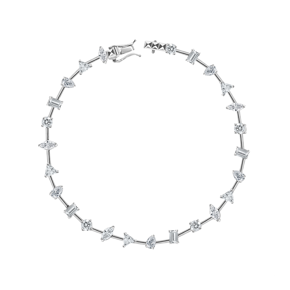 25 Assorted Diamond Cuts Bracelet