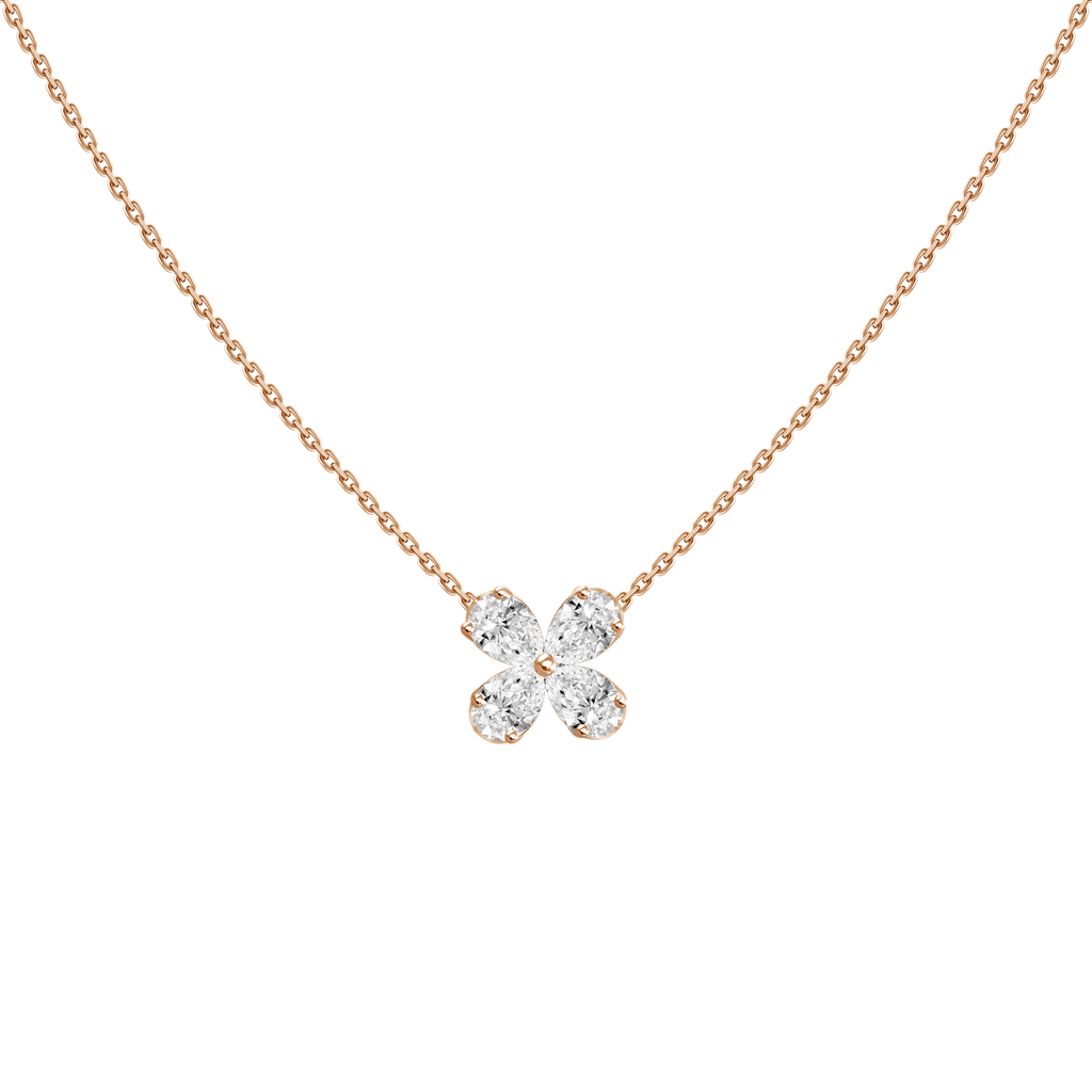 Four Leaf Clover Diamond Necklace