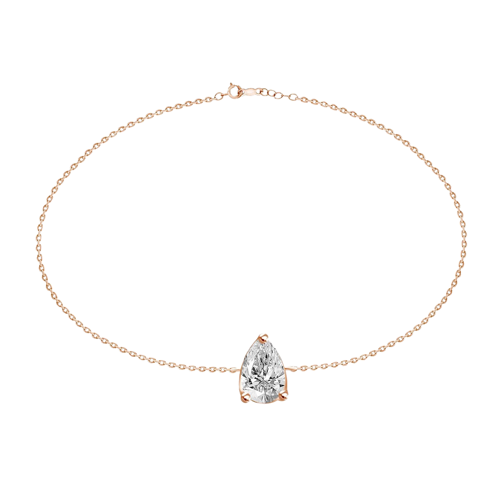 Pear Shaped Diamond Bracelet