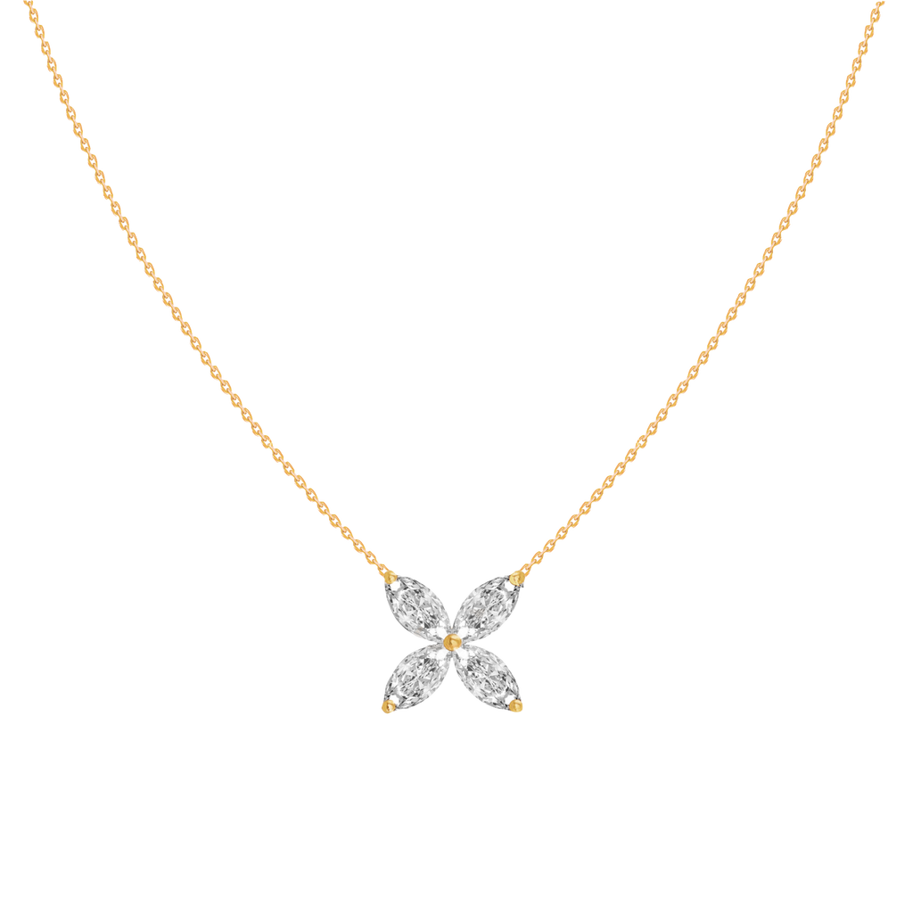 Four Petal Flower Necklace