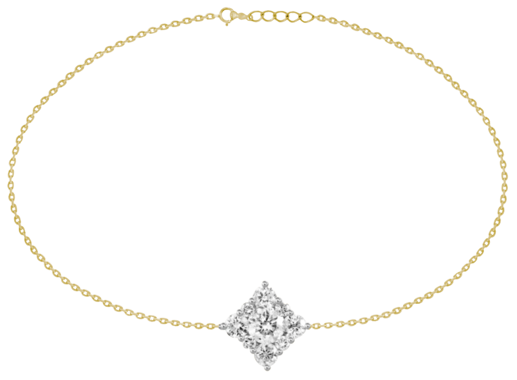 Diamond Shaped Pendant Bracelet