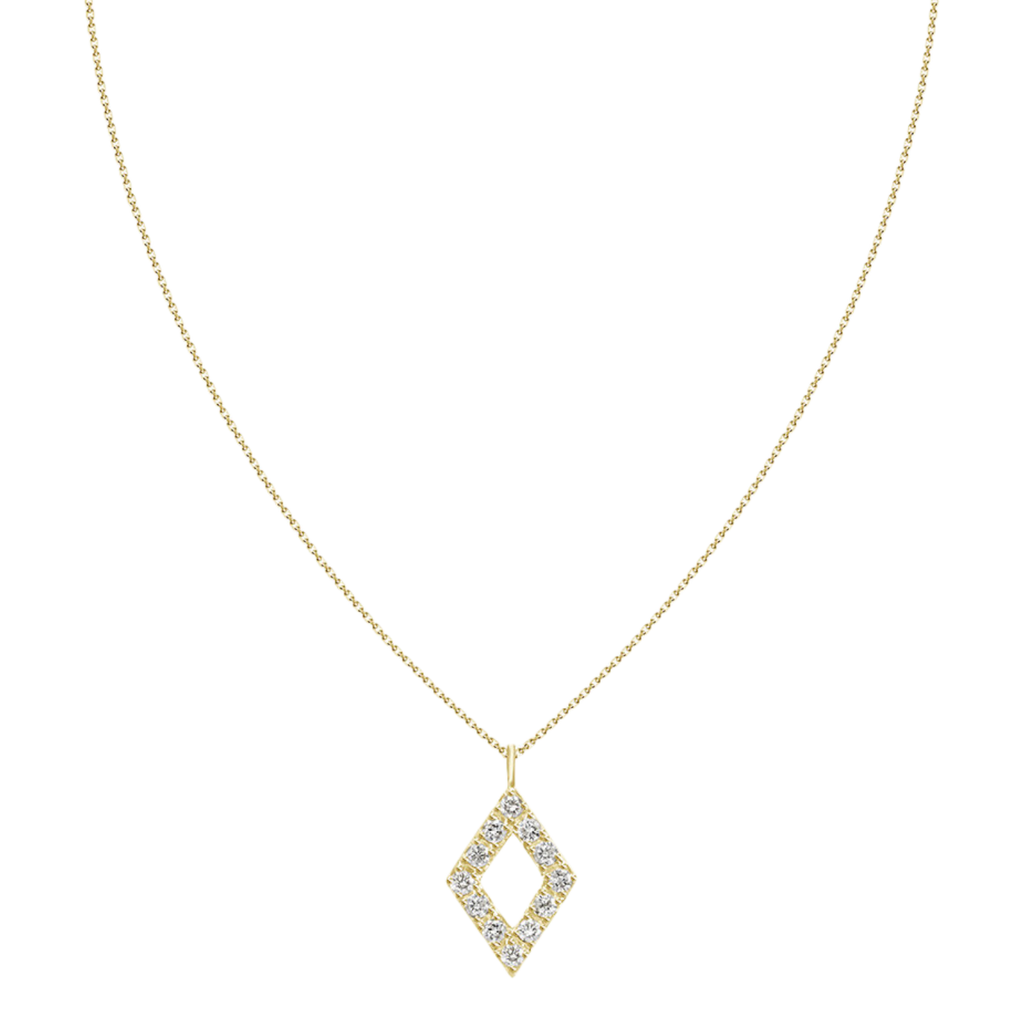 Diamond Shaped Pendant Necklace