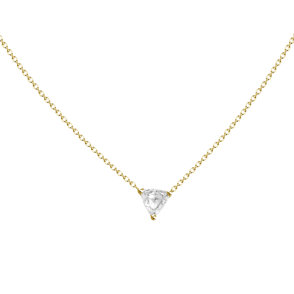 Trillion cut 2025 diamond pendant